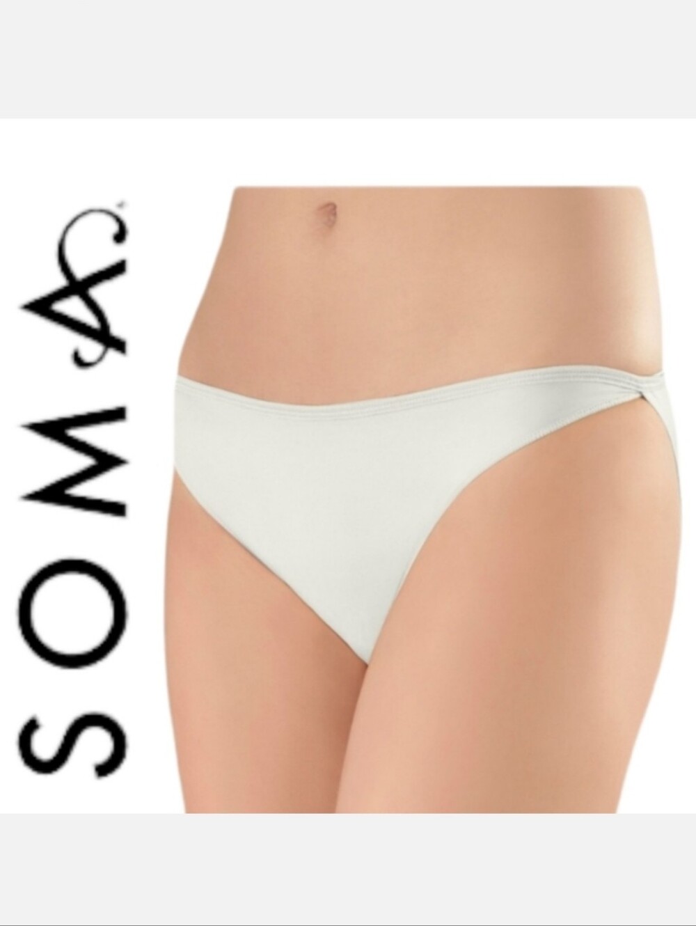 SOMA VANISHING EDGE Microfiber Bikini Panty Silver Eucalyptus XL